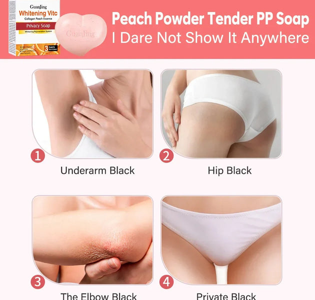 Whitening Vitamin C Collagen Peach Essence Privacy Soap