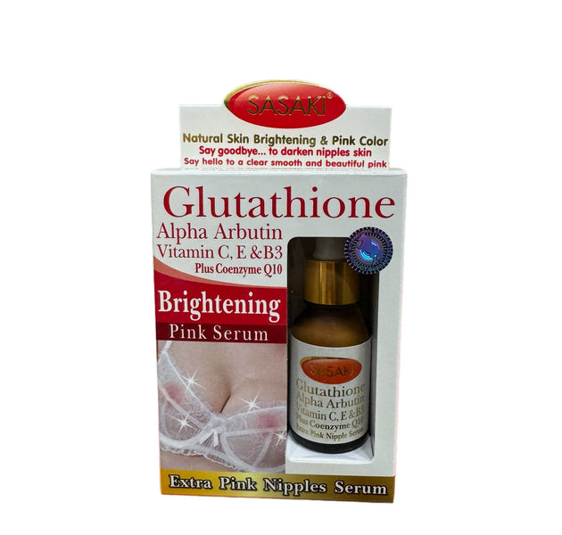 SASAKI BRIGHTENING PINK NIPPLES SERUM GLUTATHIONE, ALPHA ARBUTIN,VIT C