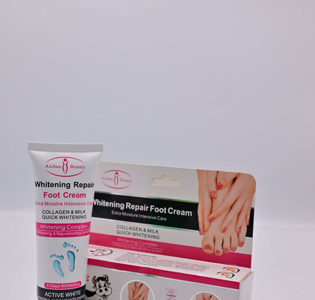 Foot Whitening Cream Moisture Collagen & Milk Massage Cracked Heels 100G