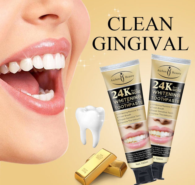 24k Gold Whitening Toothpaste