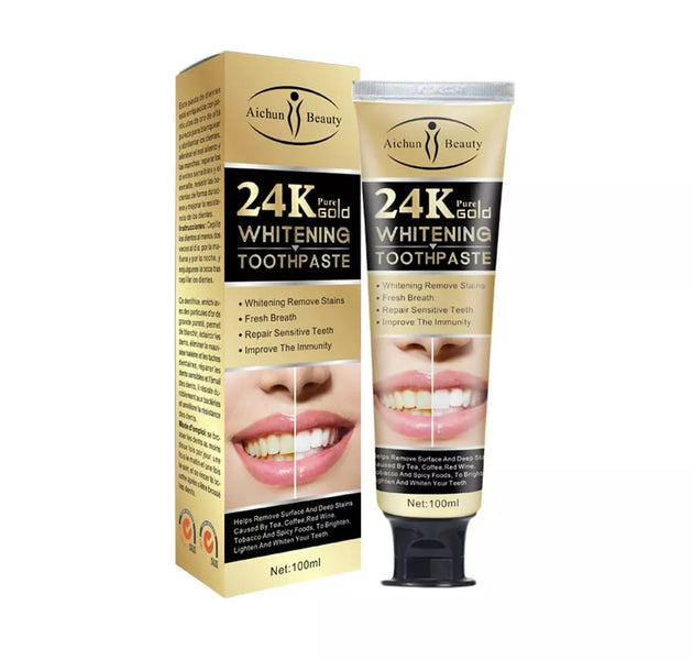 24k Gold Whitening Toothpaste